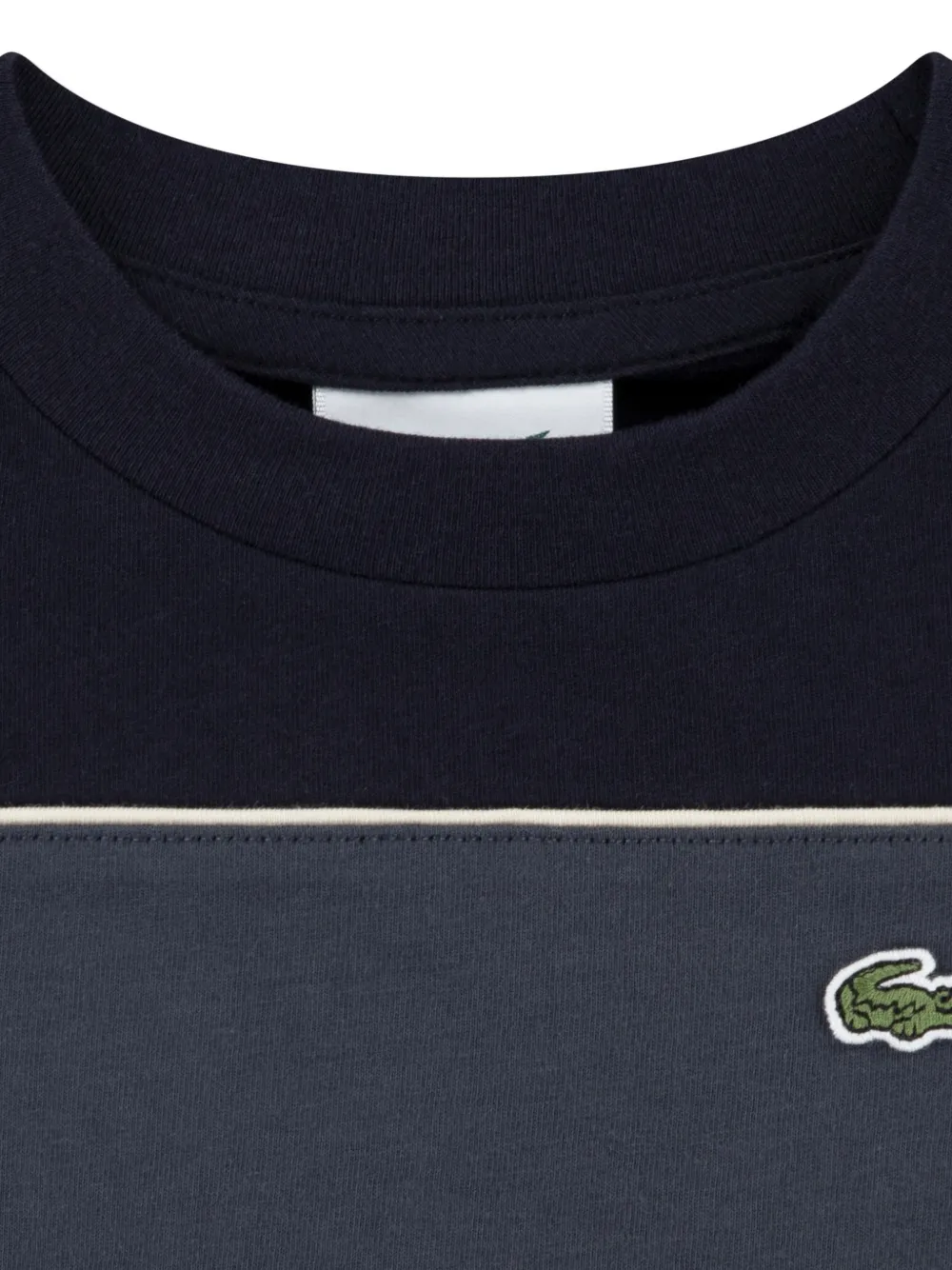  Lacoste Kids Stripe Logo T-shirt - Black 