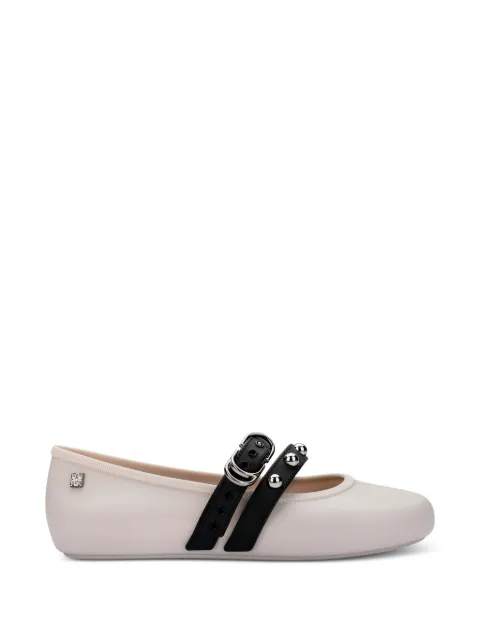 Melissa studded buckle ballet flats