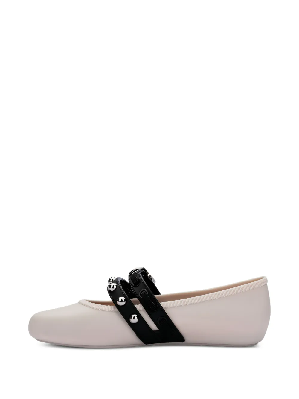 Melissa Ballerina's met studs en gesp Beige