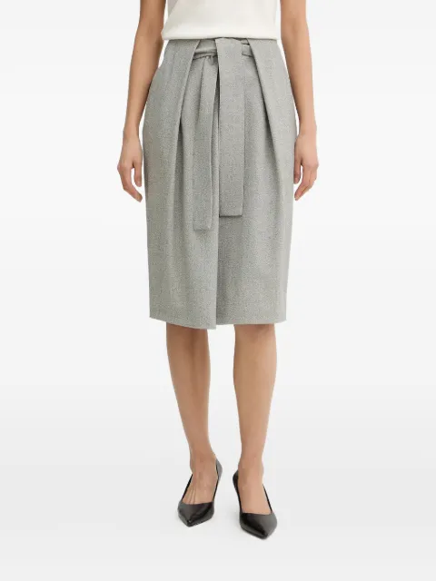 BOSS Vakava pleated midi skirt