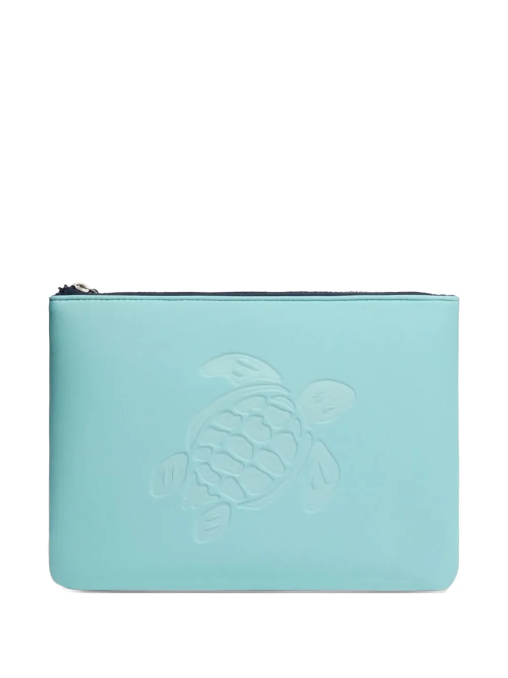 Vilebrequin turtle zip clutch - Blue