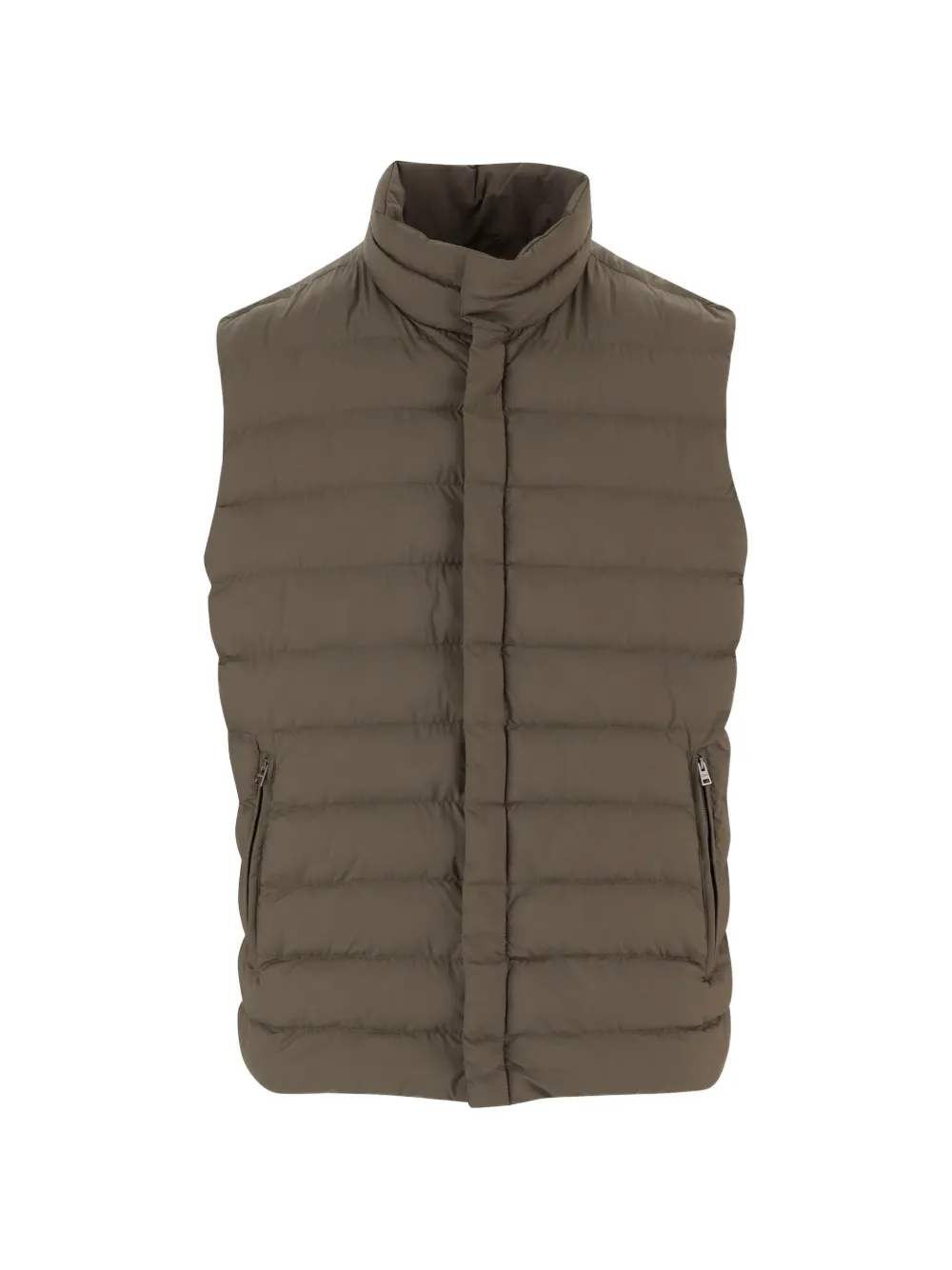 Herno high-neck padded gilet - Braun