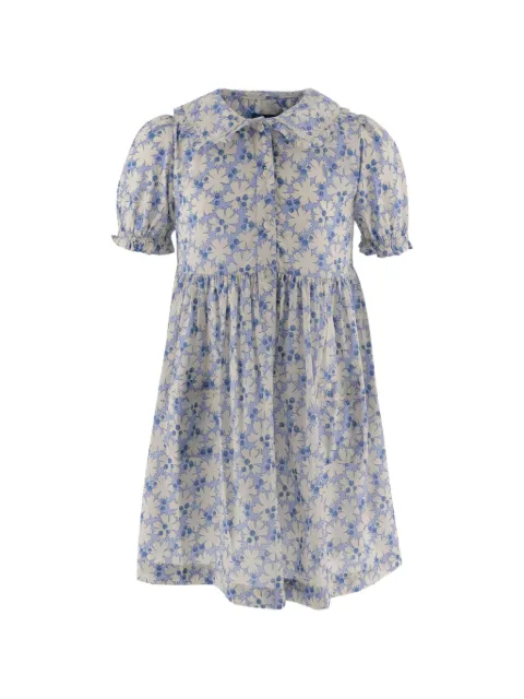 POLO RALPH LAUREN KIDS vestido con cuello floral