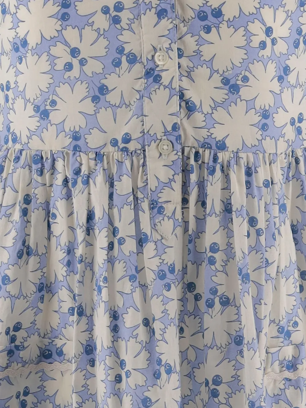 POLO RALPH LAUREN KIDS Jurk met bloemenprint en kraag Beige