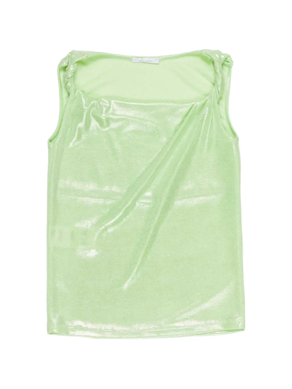 Miss Grant Kids twisted detail top - Verde