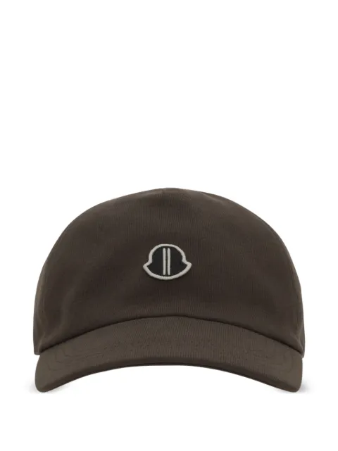 Moncler x Rick Owens logo patch cotton baseball cap