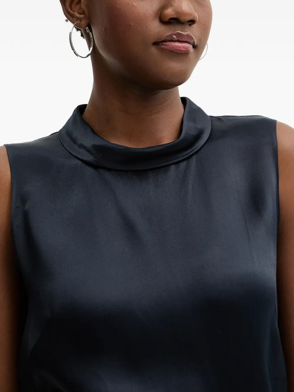 BOSS Baurina mouwloze blouse Blauw