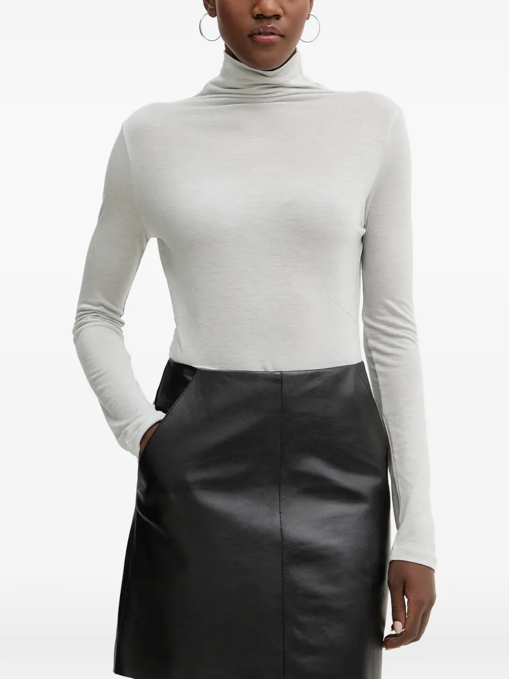 BOSS Elavu long-sleeve sweater - Grigio