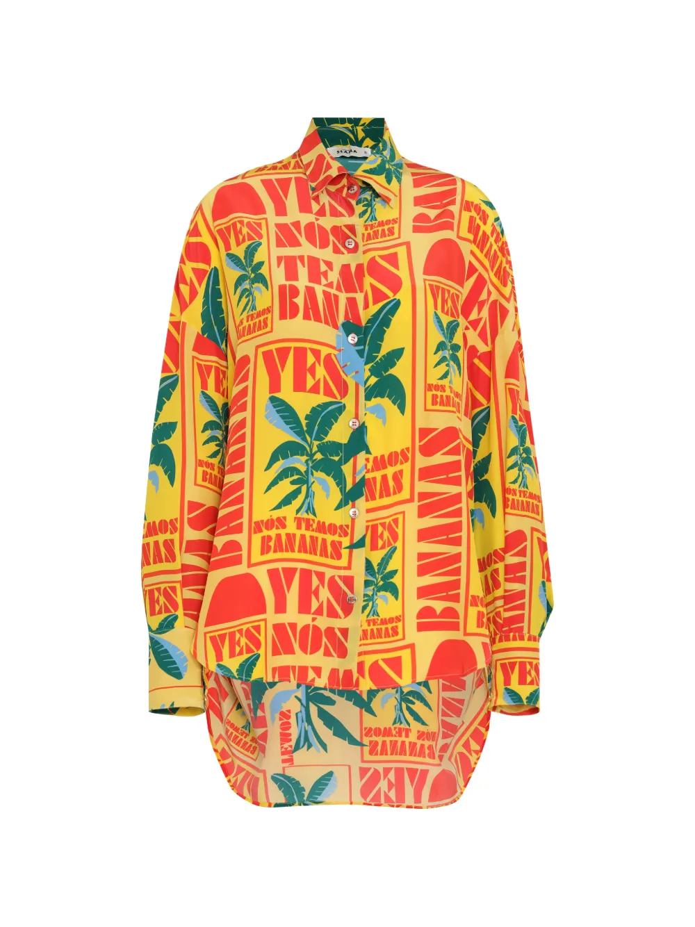 Amir Slama banana print shirt - Gelb