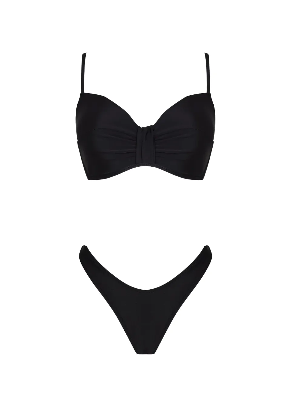 Amir Slama gathered swimsuit - Nero