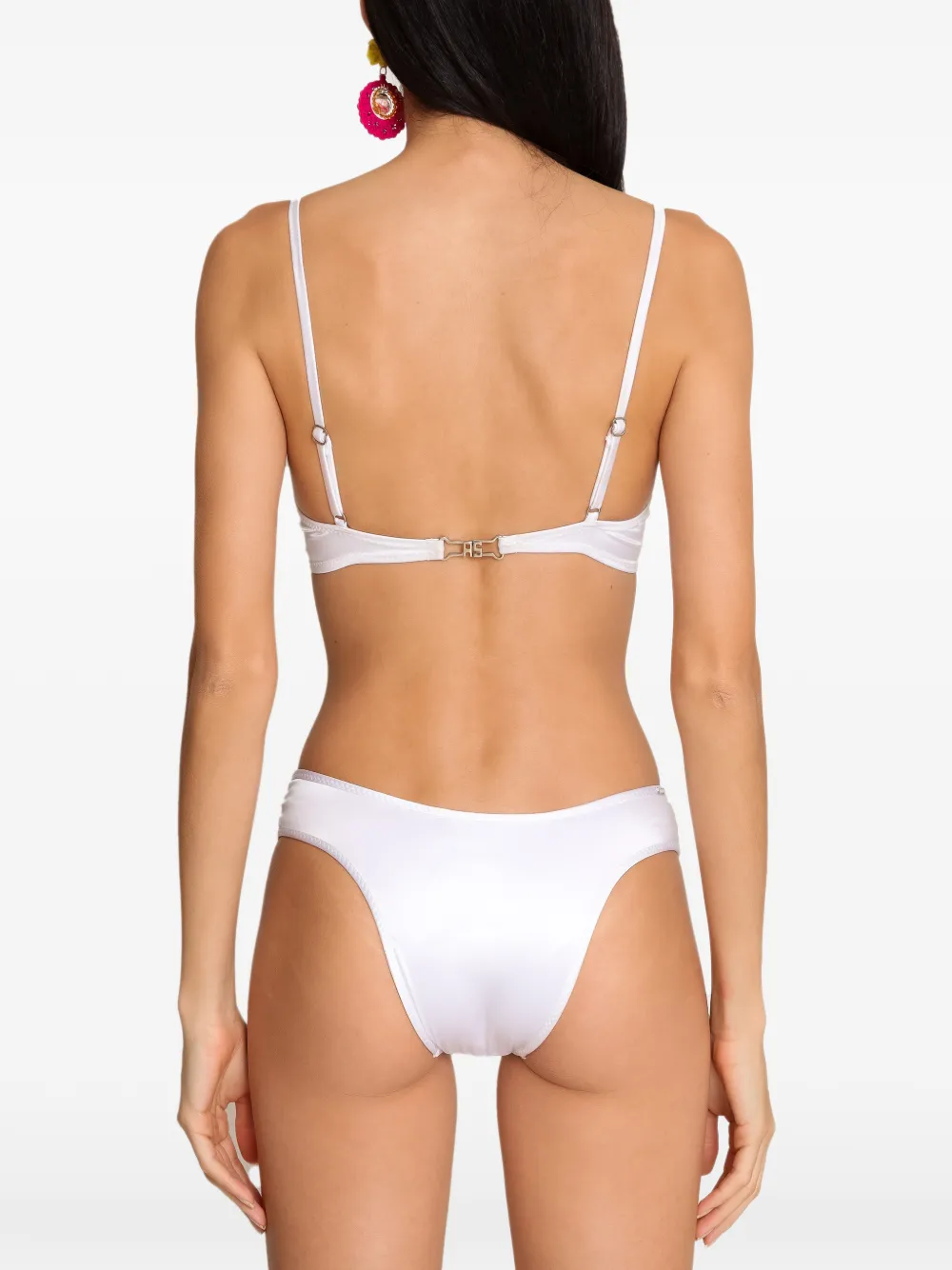 Amir Slama Gesmockte bikini Wit