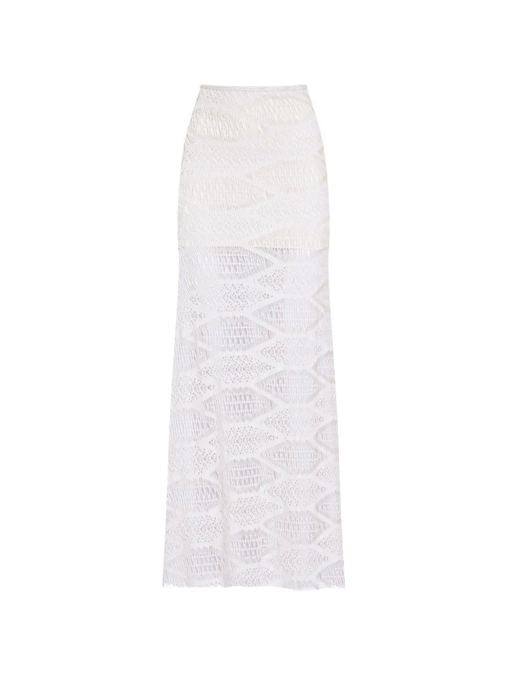 Amir Slama geometric openwork skirt - Weiß