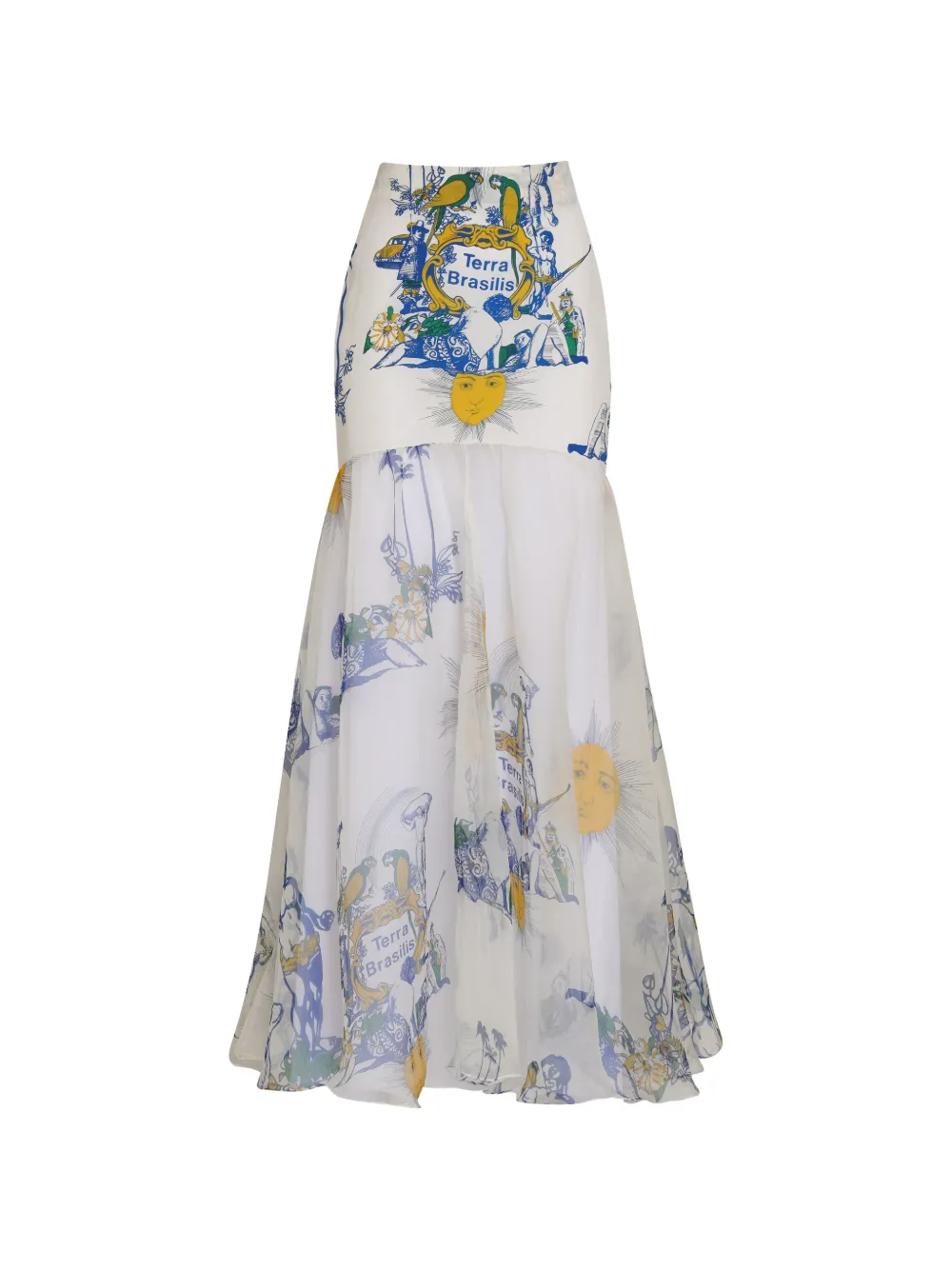 Amir Slama patterned skirt - Weiß