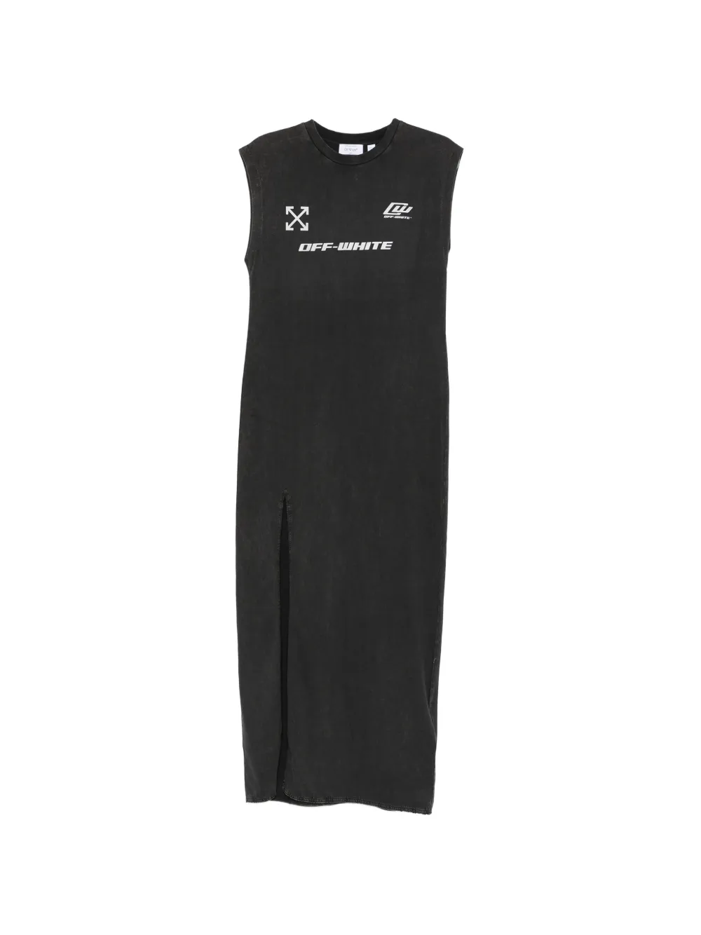 Off-White printed maxi dress - Black