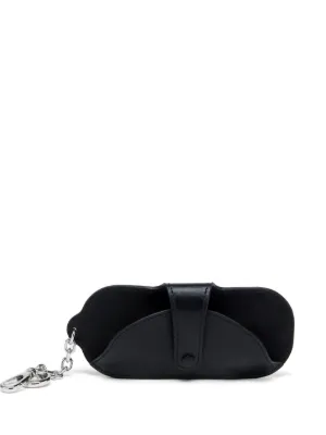 Prada サフィアーノレザー キーホルダー | ブラック | FARFETCH JP