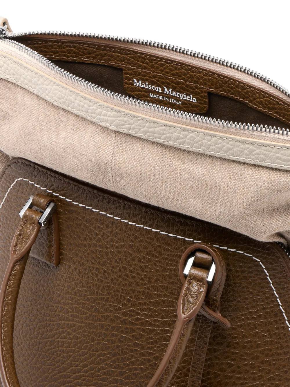 Maison Margiela 5AC Classique kleine shopper Bruin