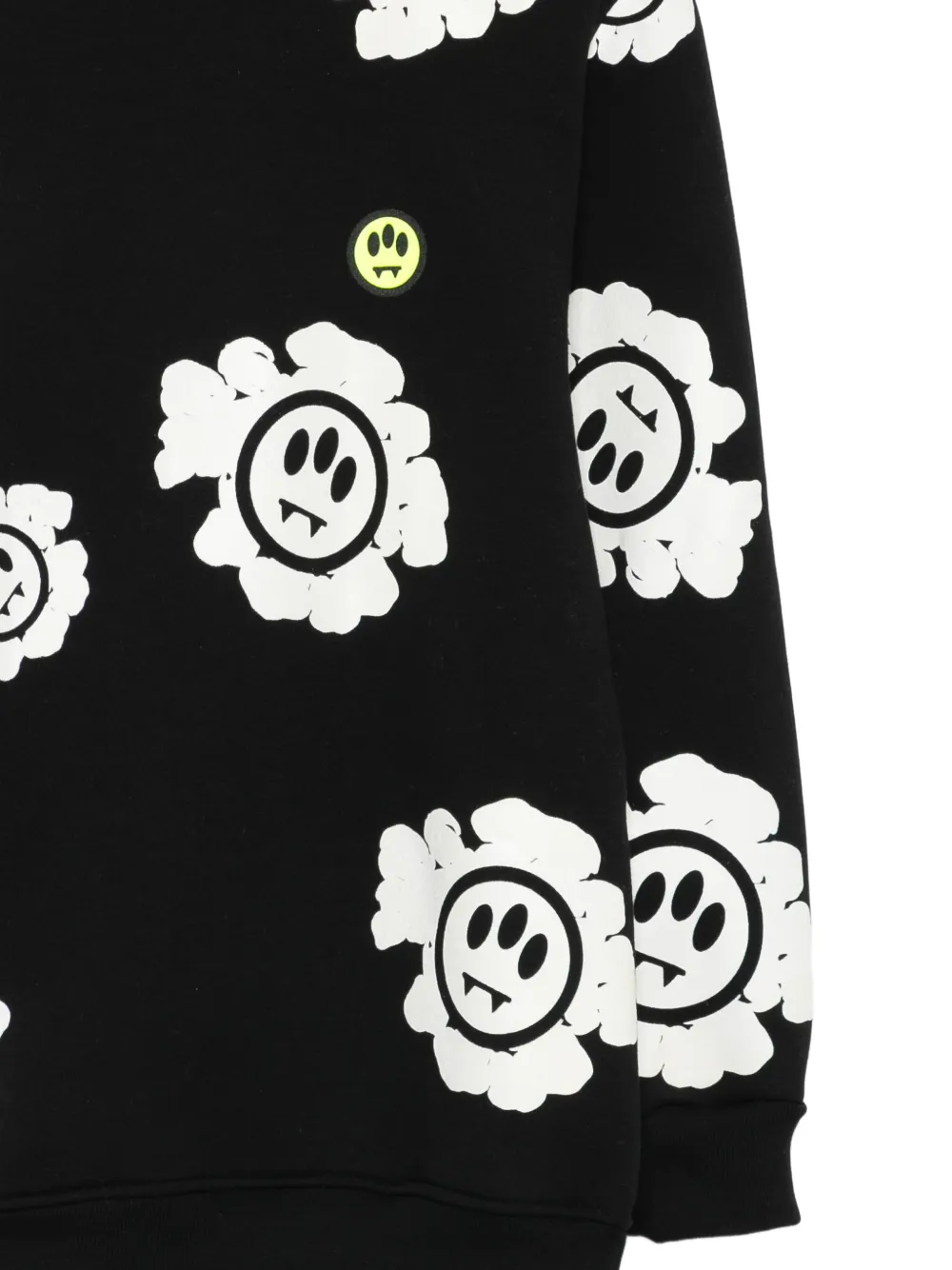 Barrow kids Hoodie met logopatroon Zwart