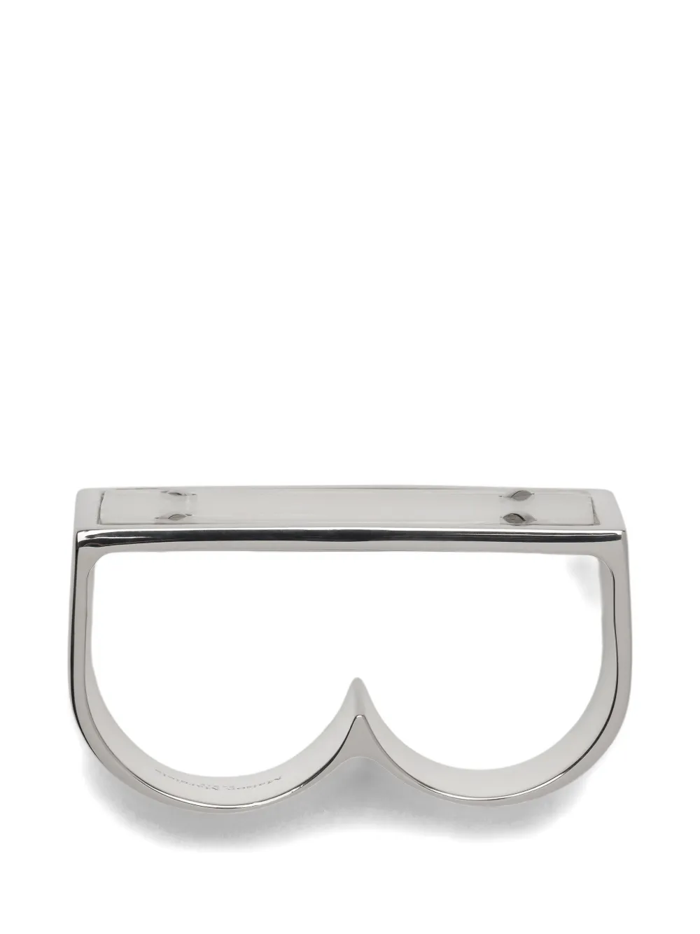 Maison Margiela 4 Stitch Ring US8 16号相当 Maison Margiela Four Stitches double-signet Ring | Silver | FARFETCH