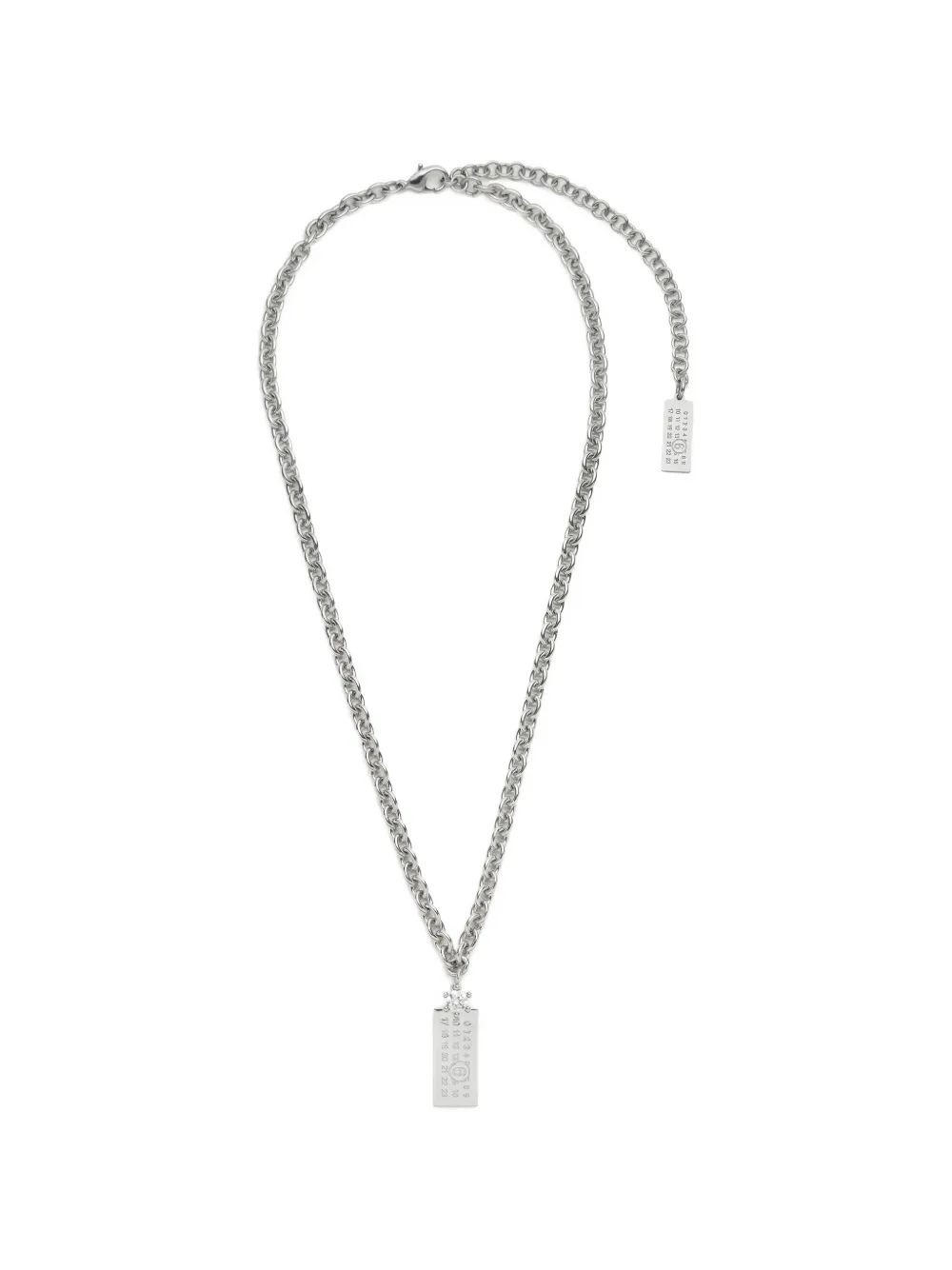 MM6 Maison Margiela Halskette mit Schild - Silber