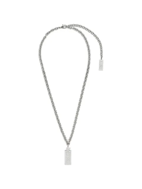 MM6 Maison Margiela plaque necklace