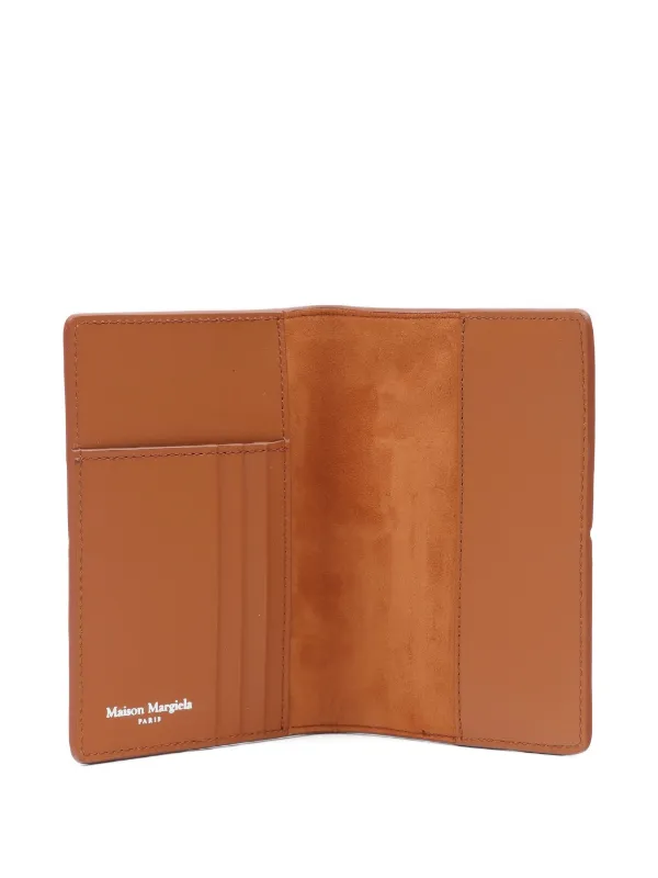 Maison Margiela Leather Passport Holder | Brown | FARFETCH GE