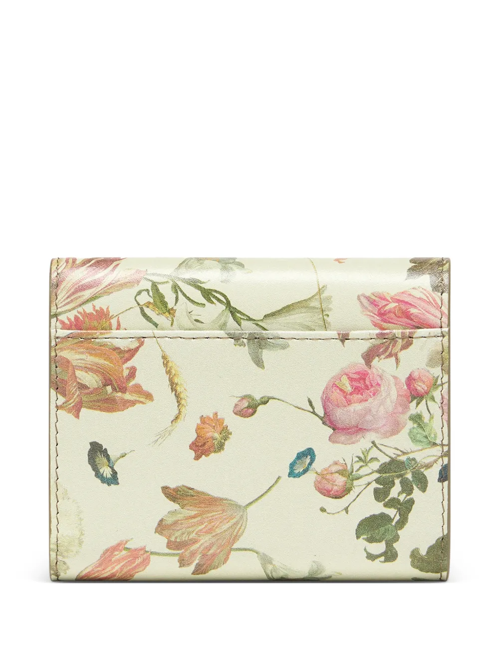 Maison Margiela Portemonnee met bloemenprint Beige