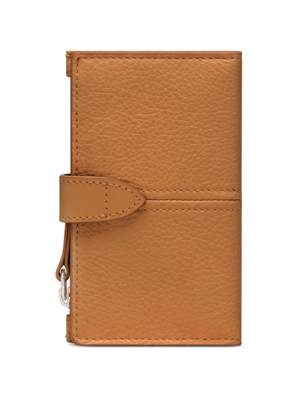 Maison Margiela Leren pasjeshouder met rits Beige