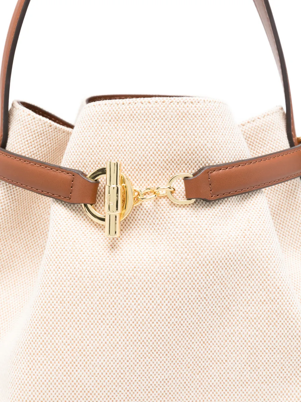 Lauren Ralph Lauren Shopper met gespketting Beige