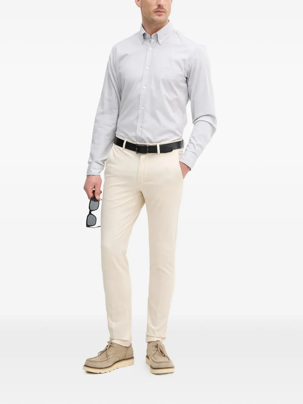 BOSS slim-fit cotton trousers – Neutrals BOSS slim-fit cotton trousers – Neutrals