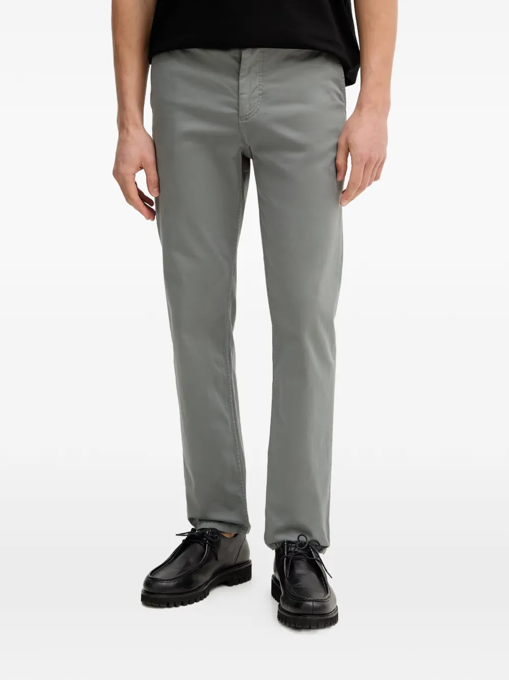 BOSS tapered-fit chino trousers - Grigio