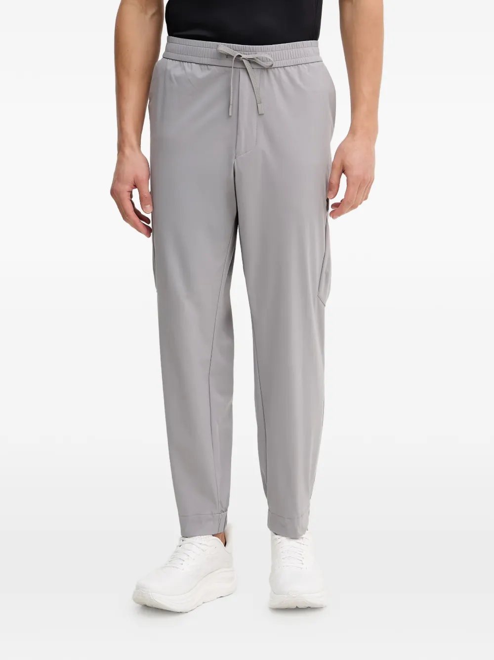 BOSS drawstring-detail trousers - Grigio