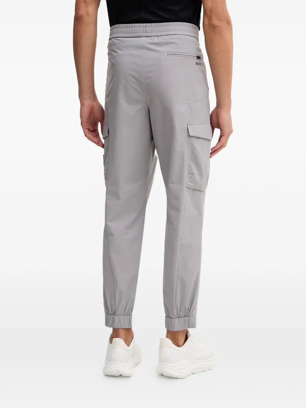  Boss Drawstring-detail Trousers - Grey 