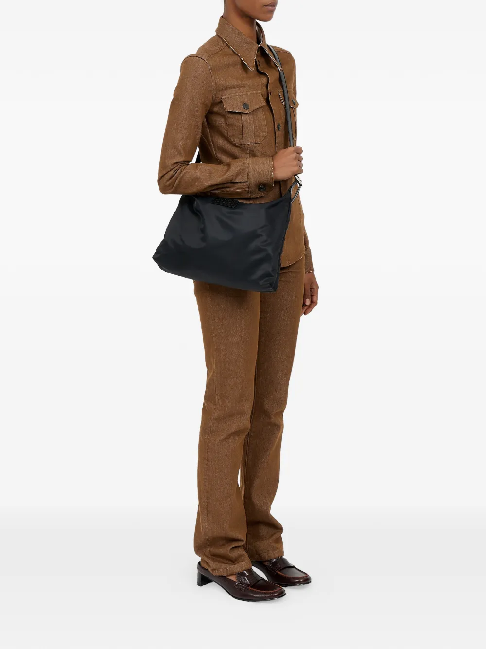 MM6 Maison Margiela ジップ メッセンジャーバッグ | ブラック
