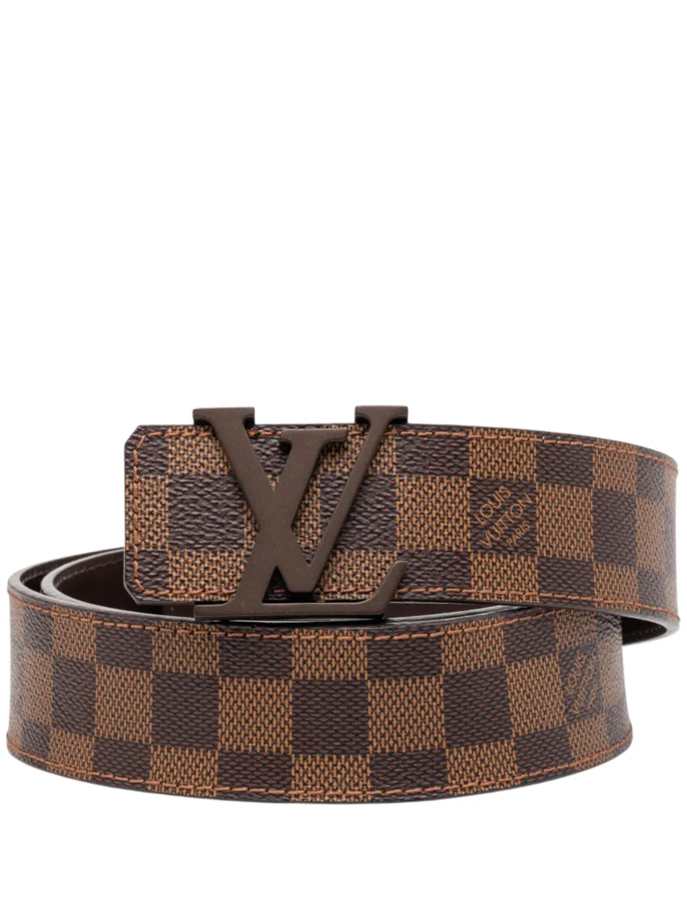 Louis Vuitton Pre-Owned 2017 Damier Ebene Initiales Gürtel - Braun