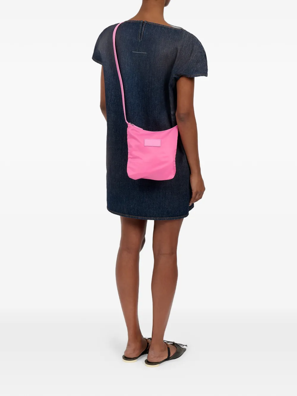 MM6 Maison Margiela Numeric verticale crossbodytas Roze