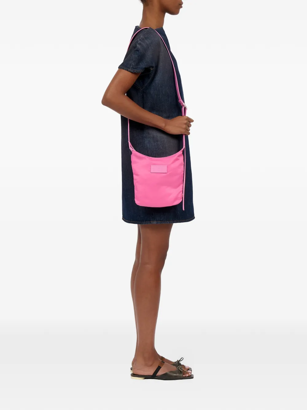 MM6 Maison Margiela Numeric verticale crossbodytas Roze