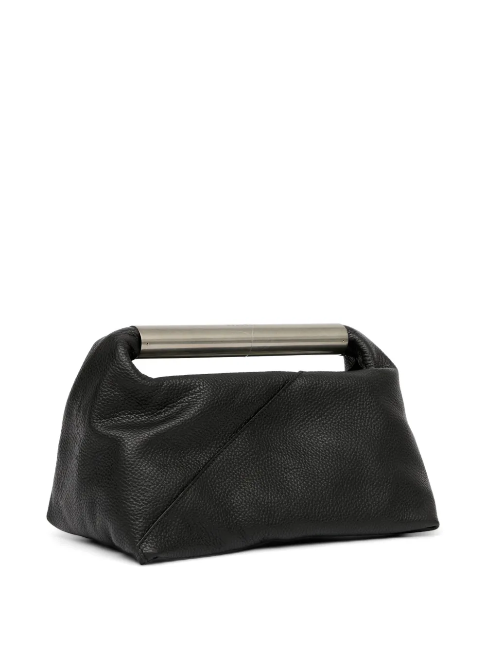 MM6 Maison Margiela metal-handle Leather Tote Bag | Black | FARFETCH