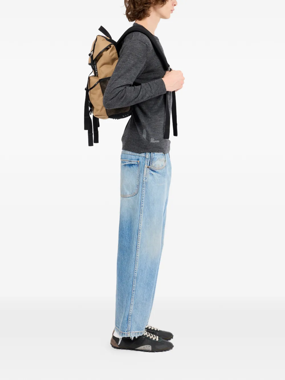  Maison Margiela Flap Top Strapy Backpack - Neutrals 