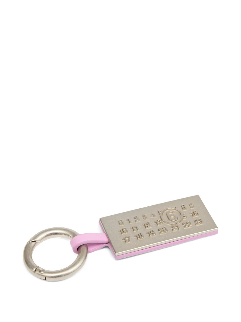  Mm6 Maison Margiela Numeric Charm Keyring - Silver 