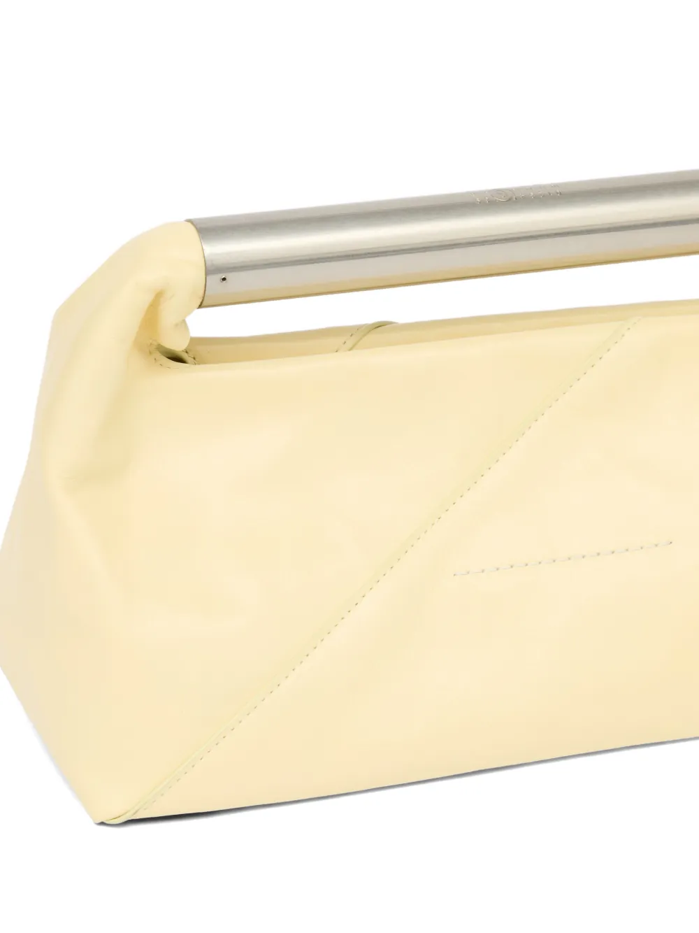 MM6 Maison Margiela Bean leren shopper Geel