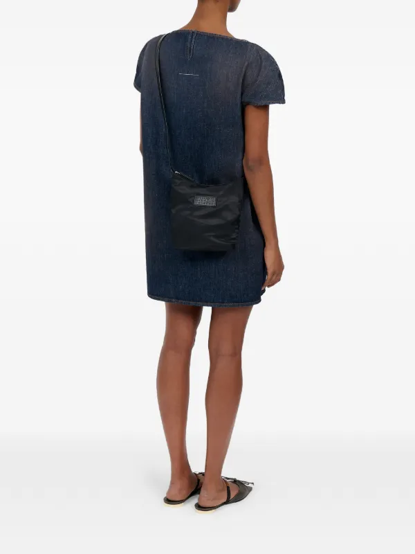 MM6 Maison Margiela logo-patch Cross Body Bag | Black | FARFETCH