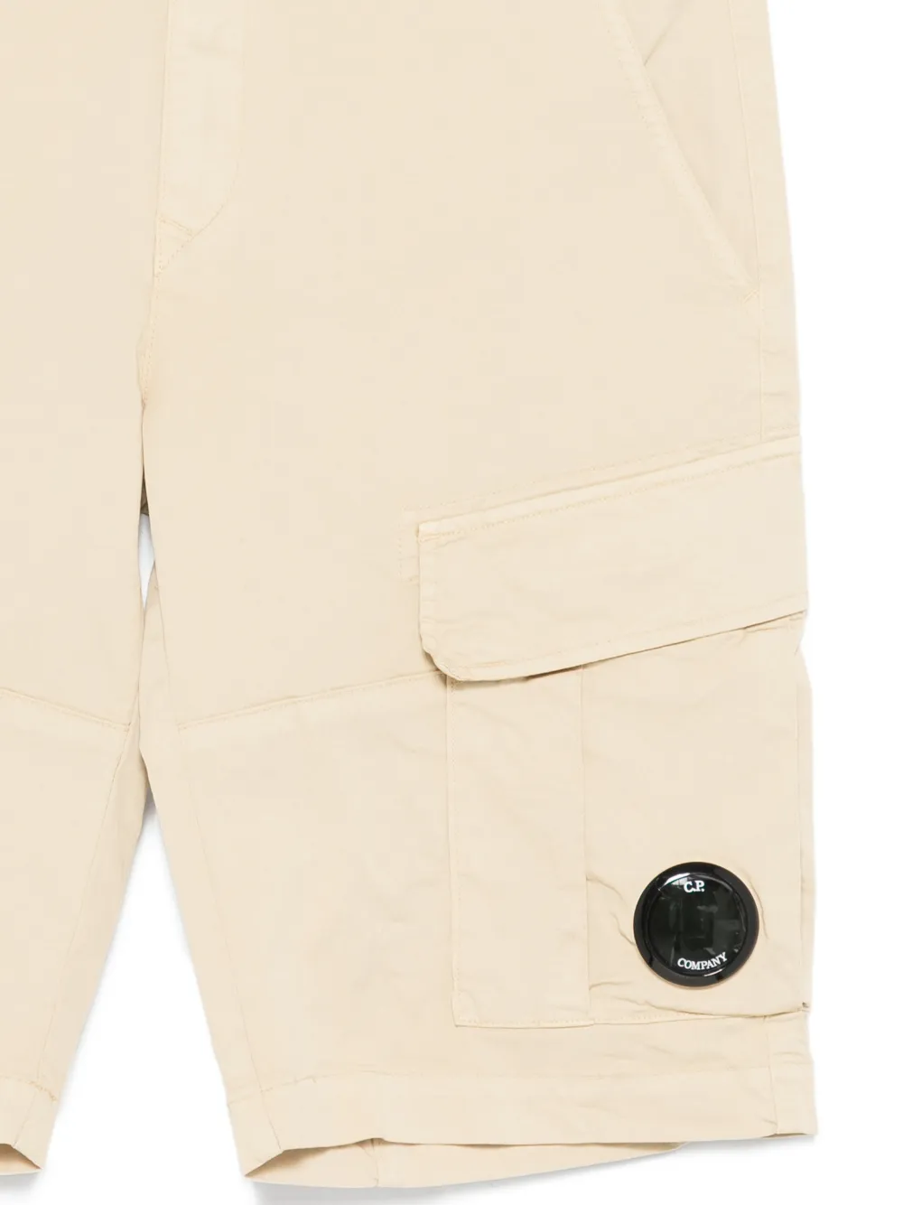  C.p. Company Kids Cargo-pockets Shorts - Neutrals 