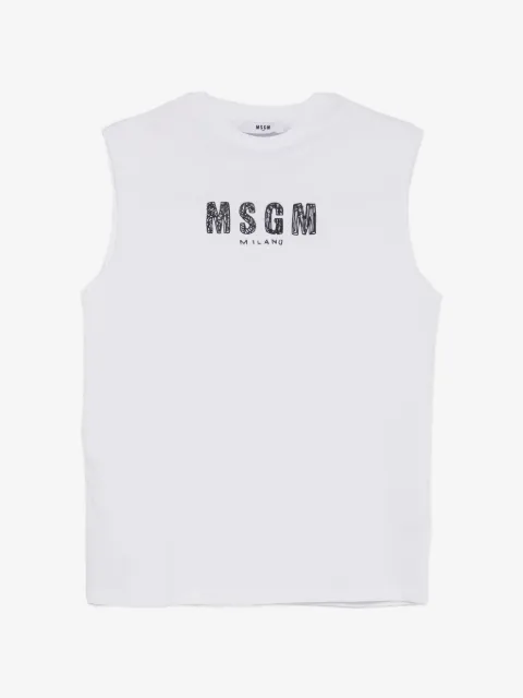 MSGM Kids logo-print vest