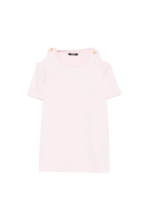 Balmain Kids playera con aberturas y botones