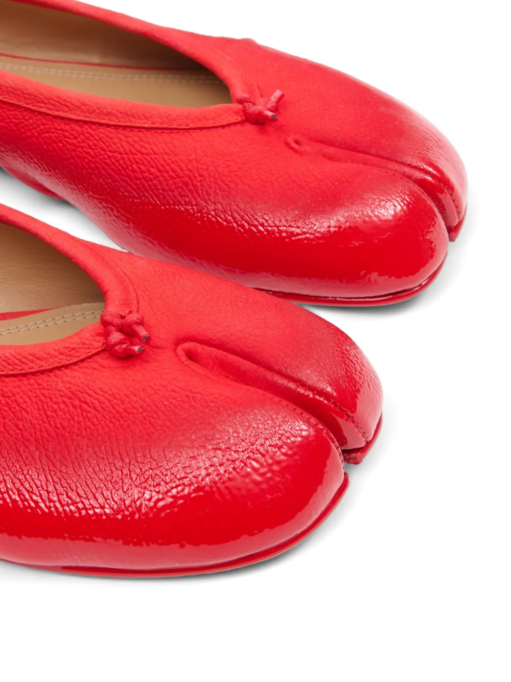 Maison Margiela tabi ballerina Rood