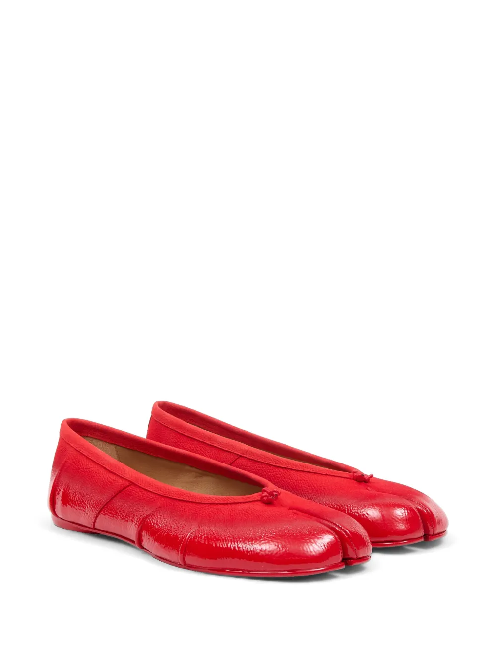 Maison Margiela tabi ballerina Rood