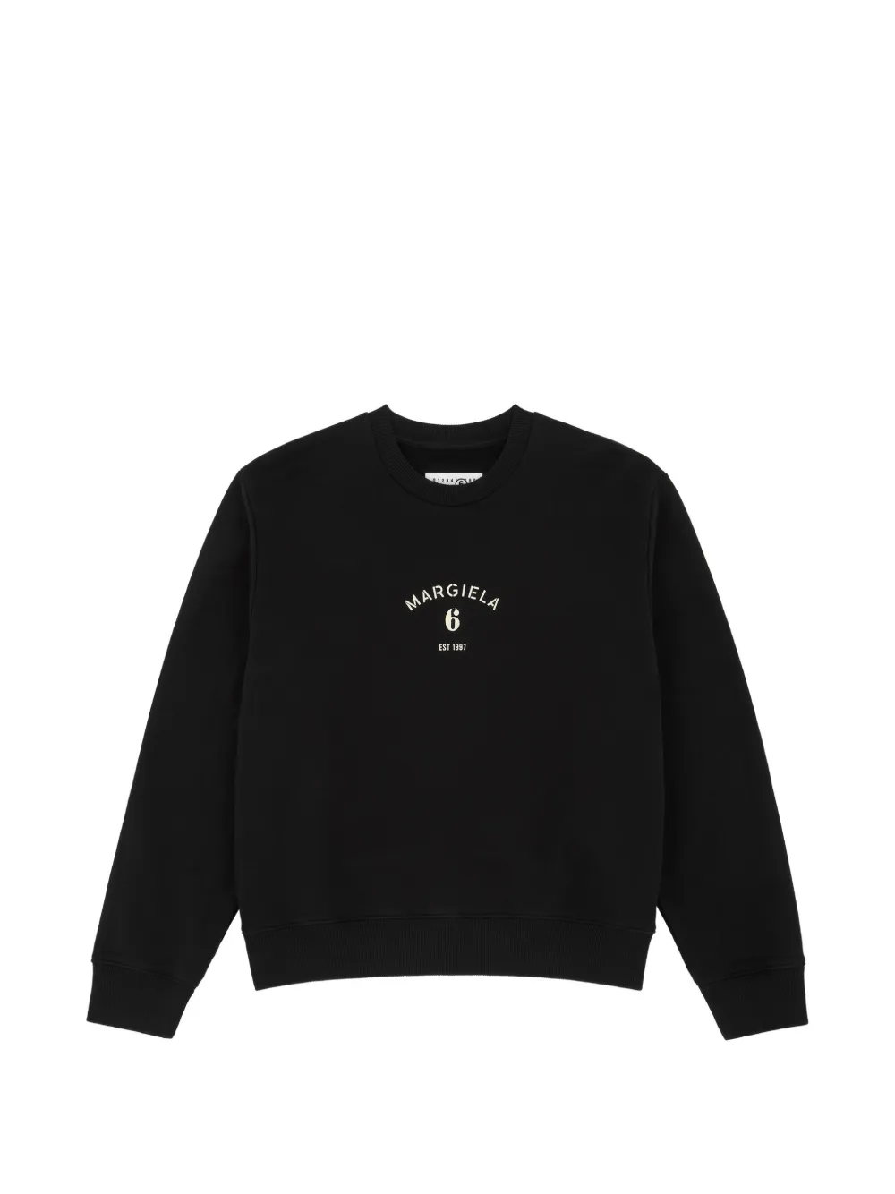 MM6 Maison Margiela Sweatshirt mit Logo - Schwarz