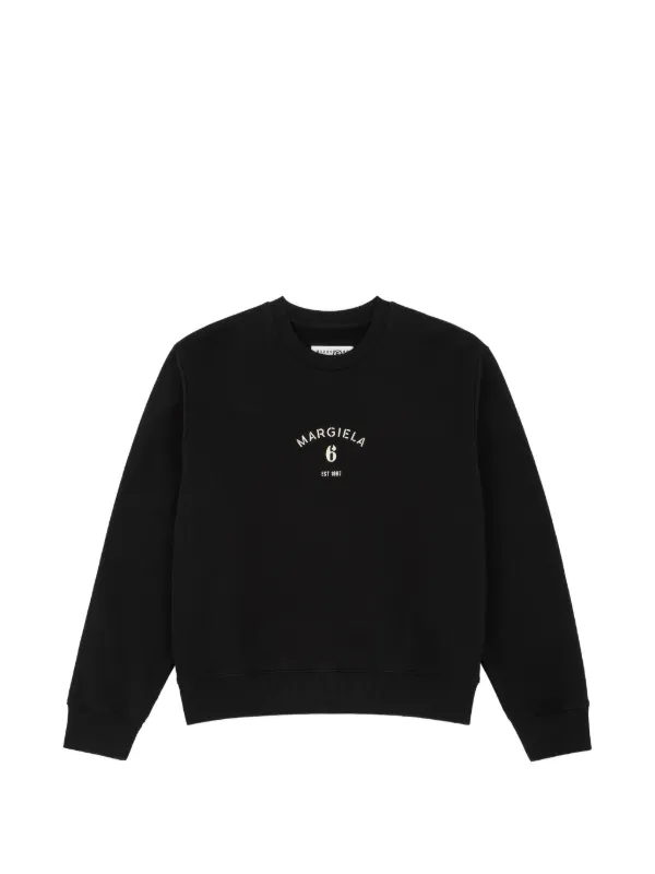 MM6 Maison Margiela Logo Sweatshirt in Black