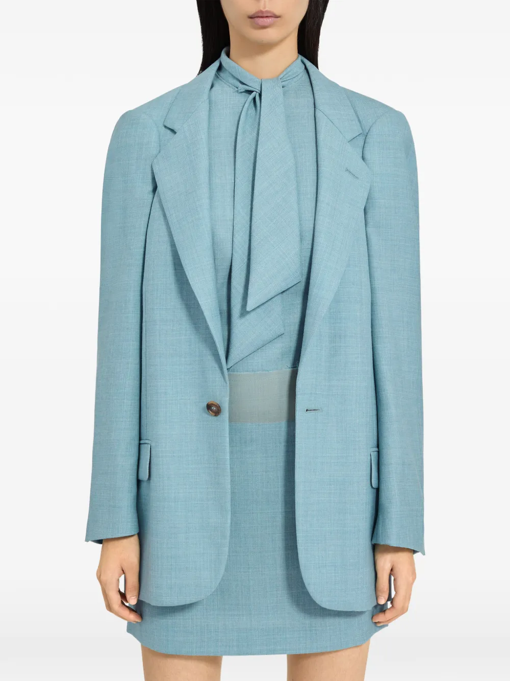 MM6 Maison Margiela Blazer met lange mouwen Blauw