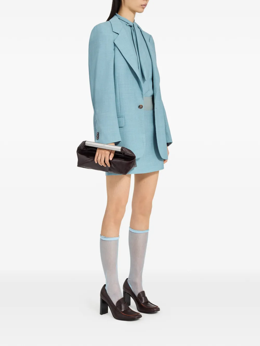 MM6 Maison Margiela Blazer met lange mouwen Blauw